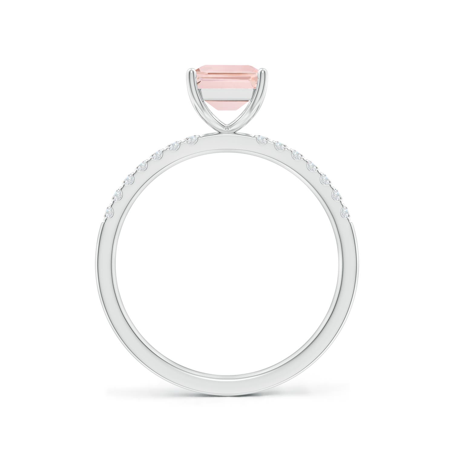 AA - Morganite / 1.57 CT / 14 KT White Gold