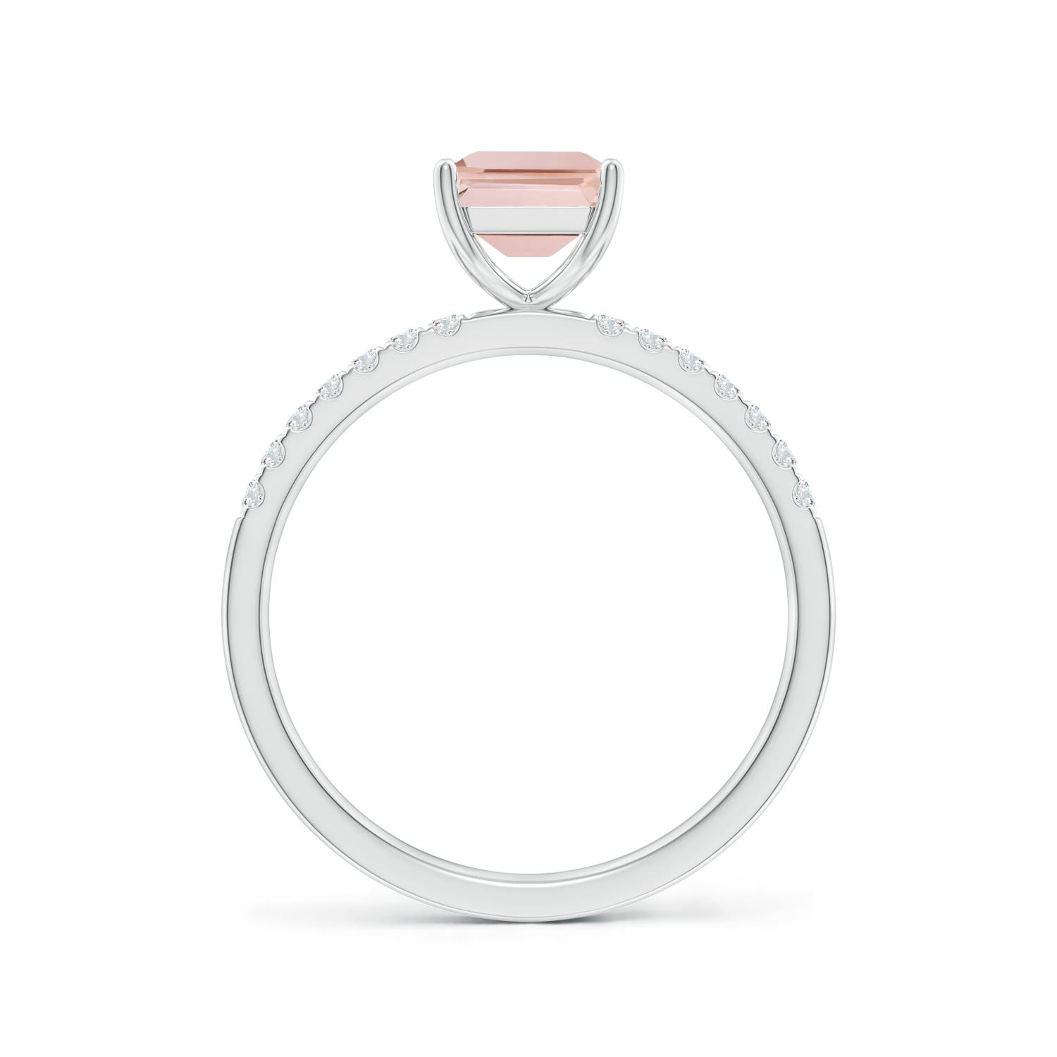 AAA - Morganite / 1.57 CT / 14 KT White Gold