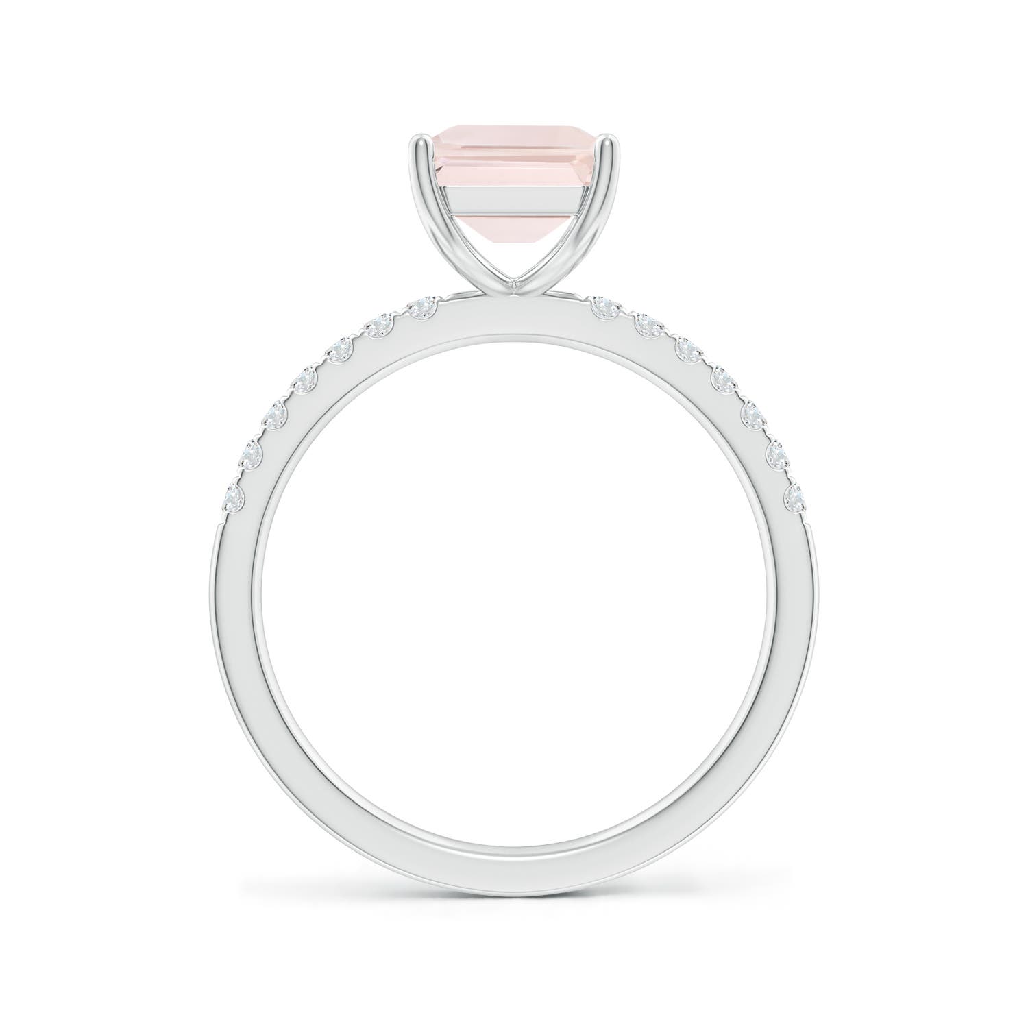 A - Morganite / 2.25 CT / 14 KT White Gold