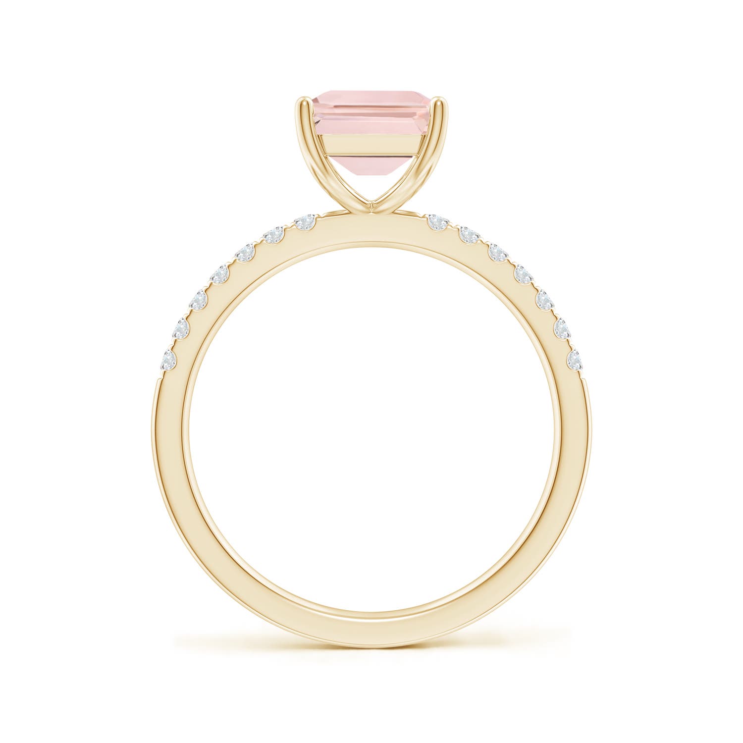 AA - Morganite / 2.25 CT / 14 KT Yellow Gold