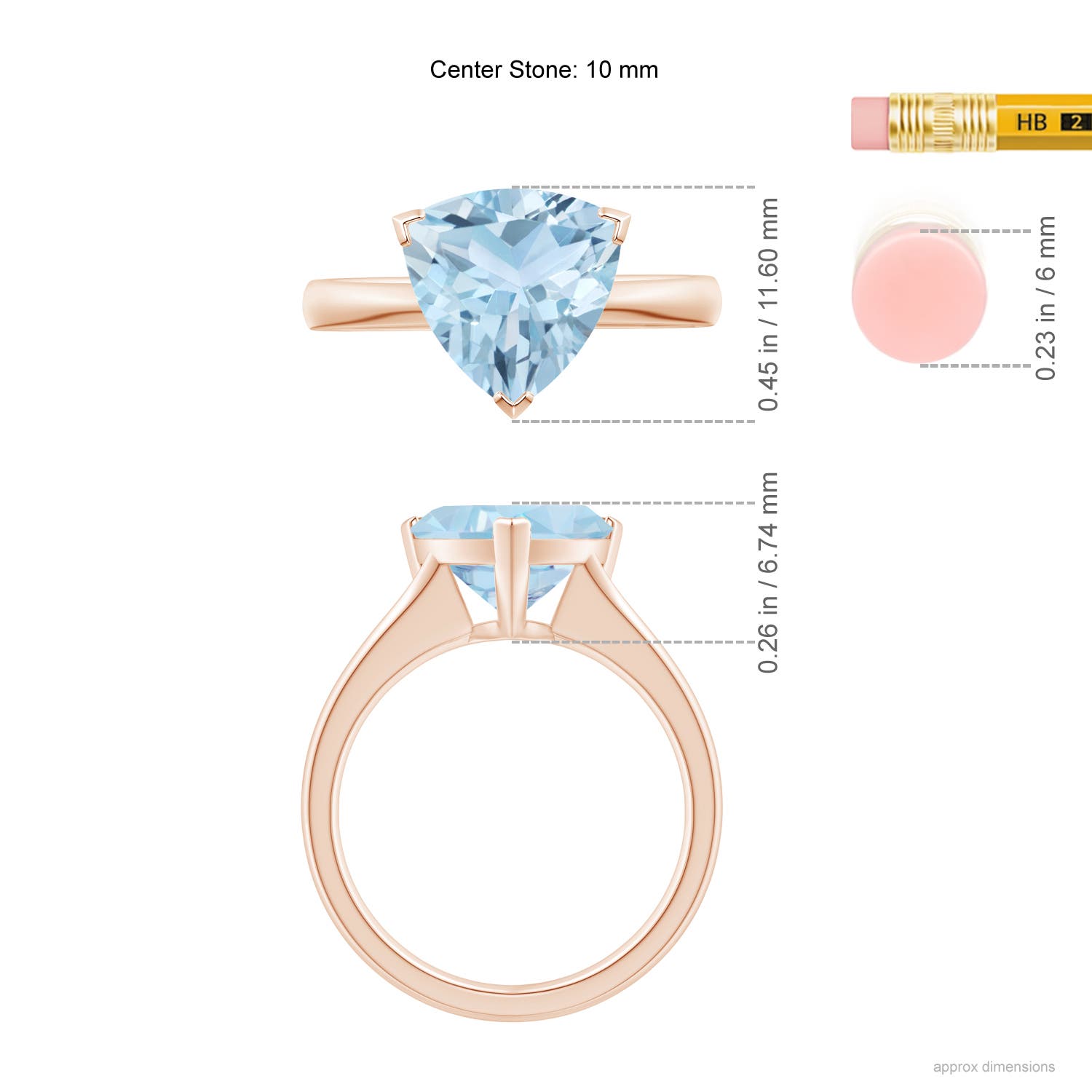 AA - Aquamarine / 2.6 CT / 14 KT Rose Gold