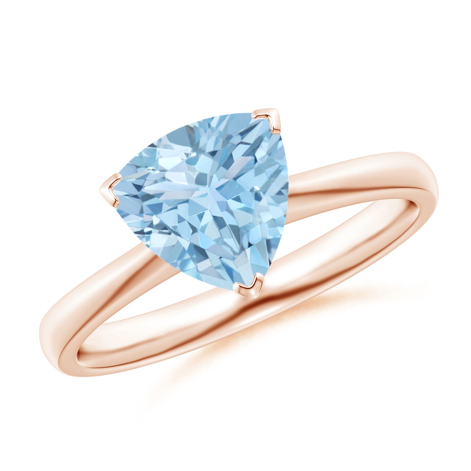 AAA - Aquamarine / 1.4 CT / 14 KT Rose Gold