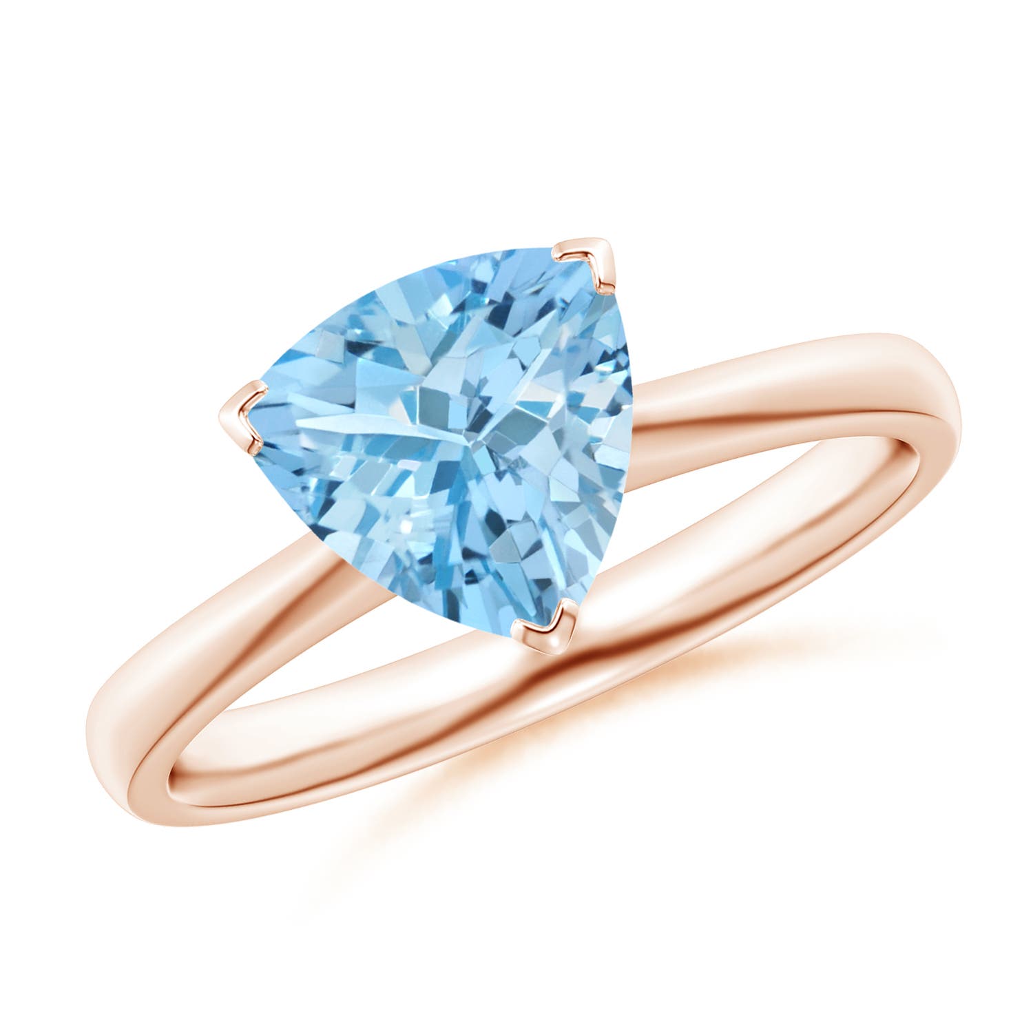 AAAA - Aquamarine / 1.4 CT / 14 KT Rose Gold