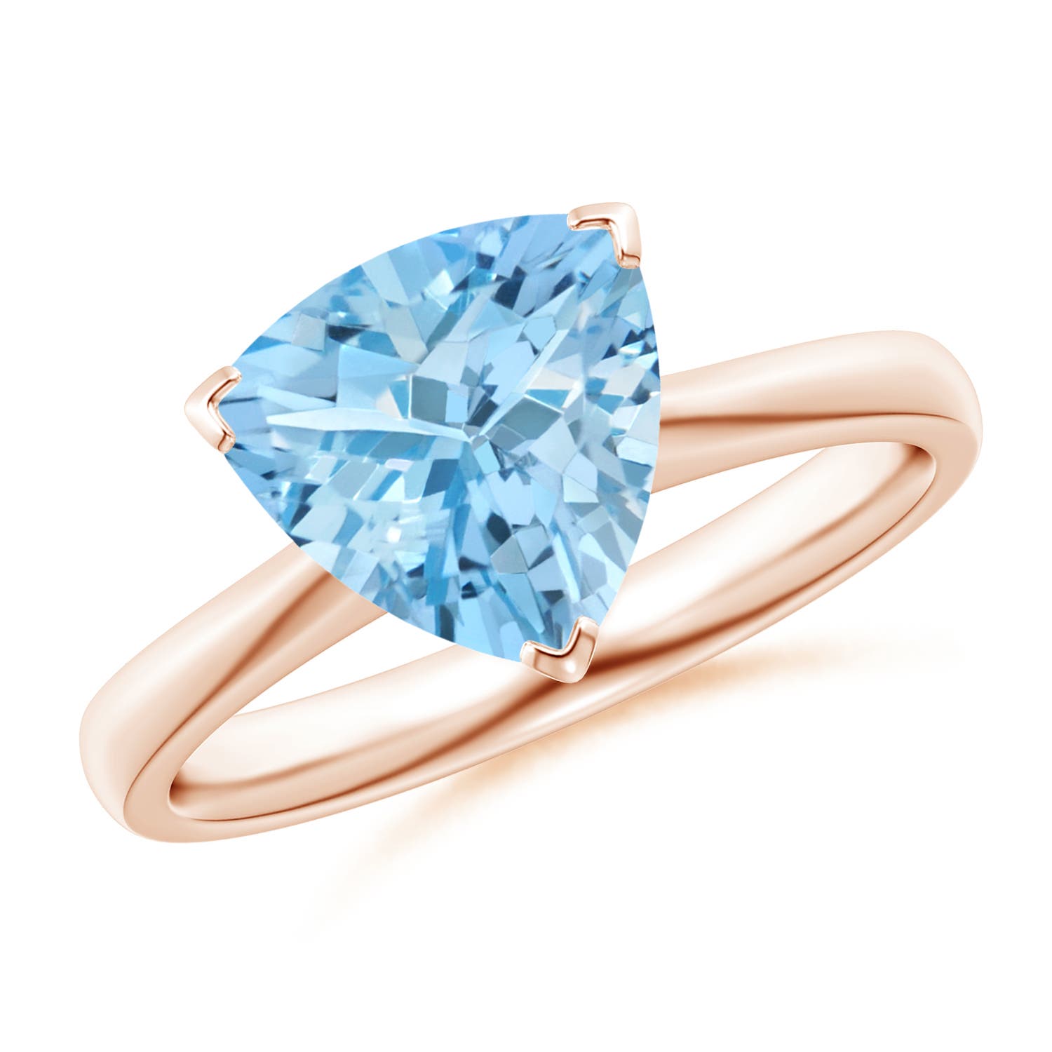 AAAA - Aquamarine / 2.1 CT / 14 KT Rose Gold