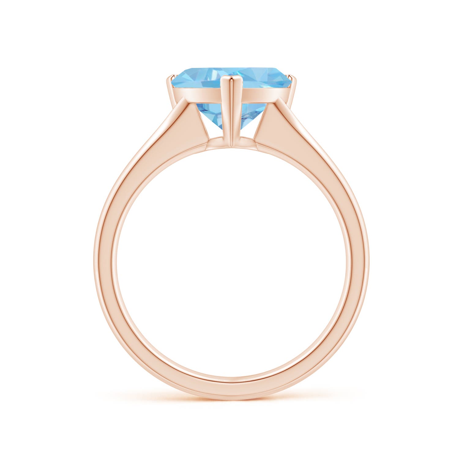 AAAA - Aquamarine / 2.1 CT / 14 KT Rose Gold