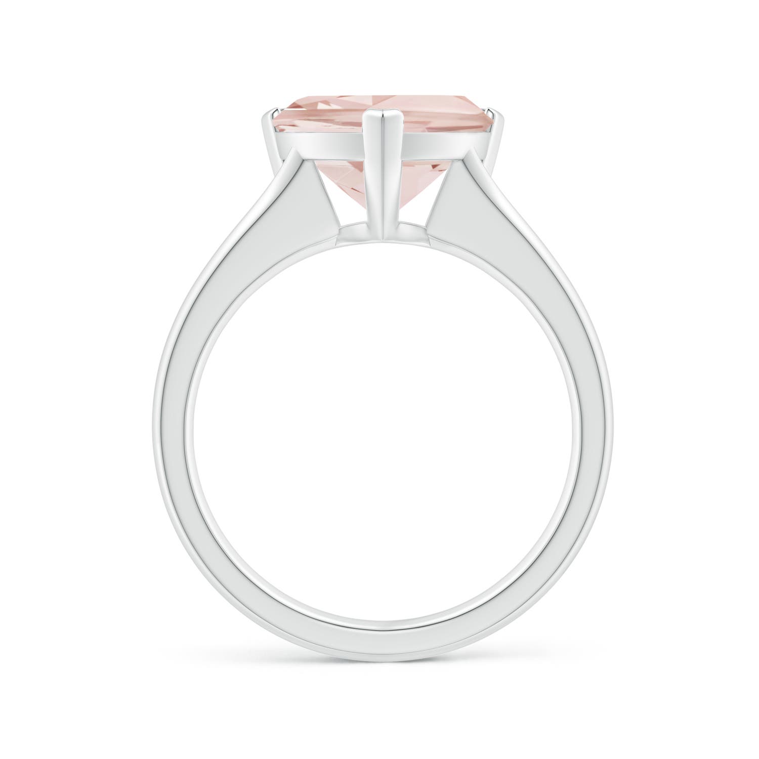 A - Morganite / 2.5 CT / 14 KT White Gold