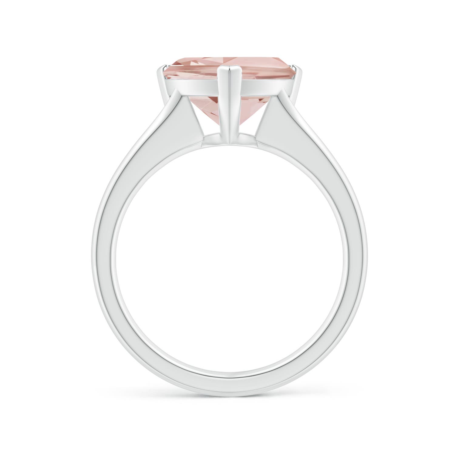 AA - Morganite / 2.5 CT / 14 KT White Gold