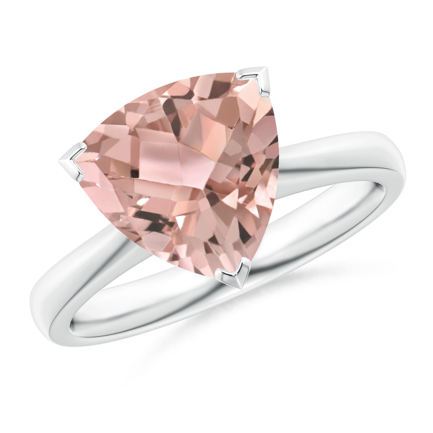 AAA - Morganite / 2.5 CT / 14 KT White Gold