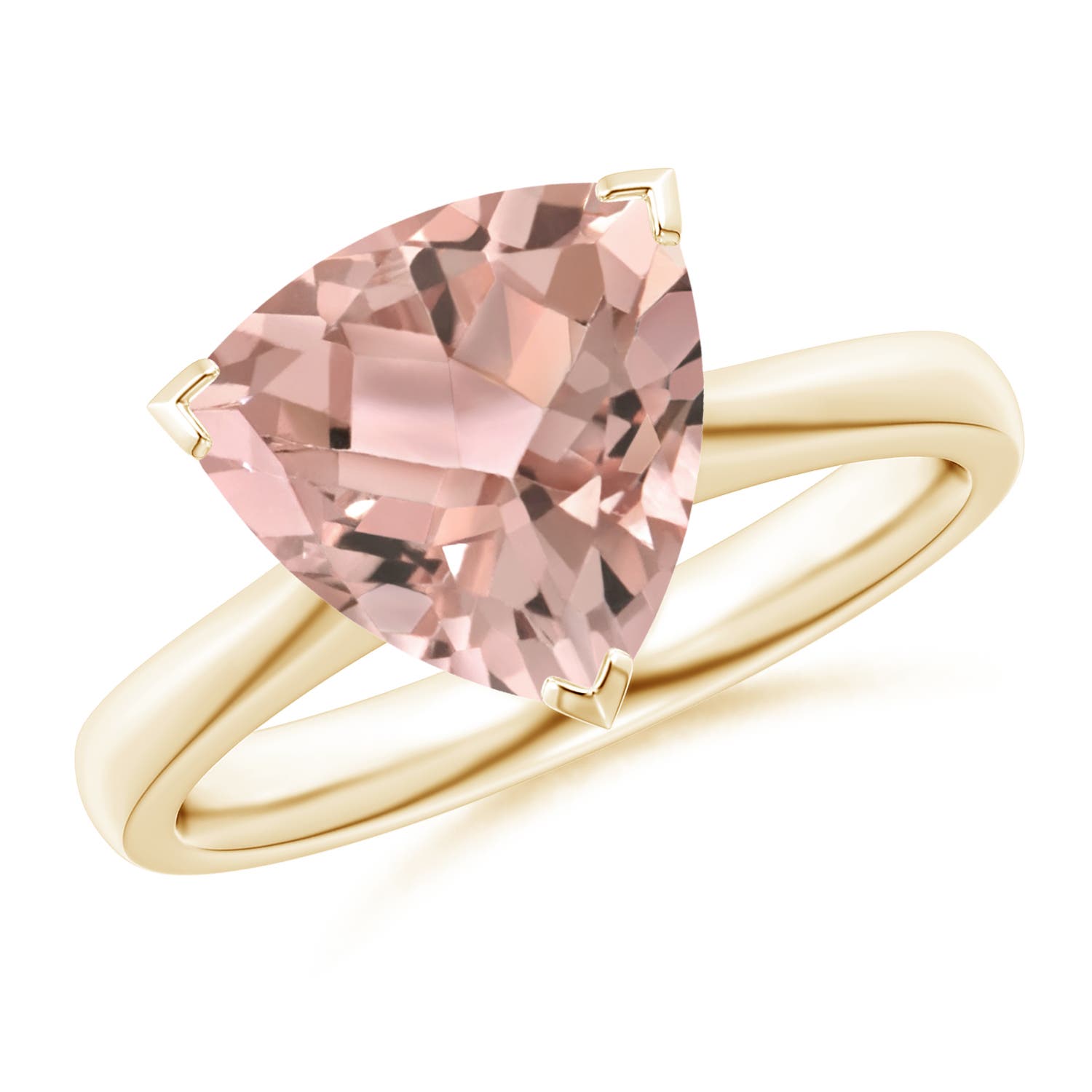 AAA - Morganite / 2.5 CT / 14 KT Yellow Gold