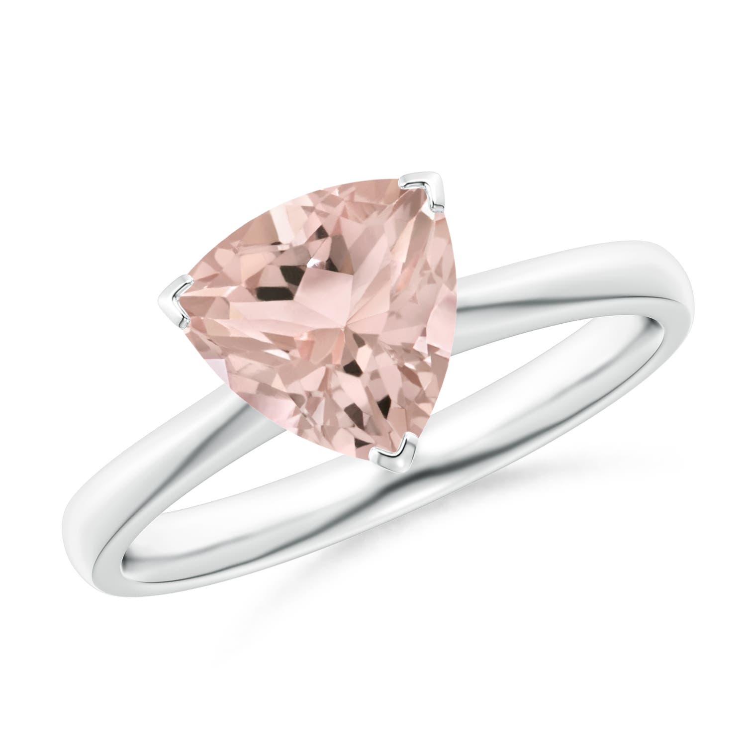 A - Morganite / 1.35 CT / 14 KT White Gold