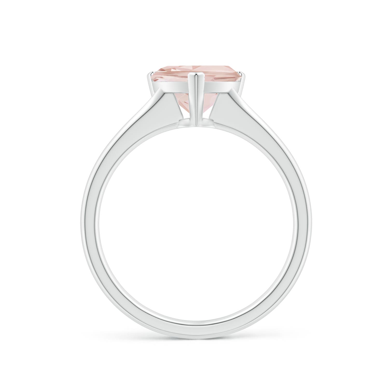 A - Morganite / 1.35 CT / 14 KT White Gold