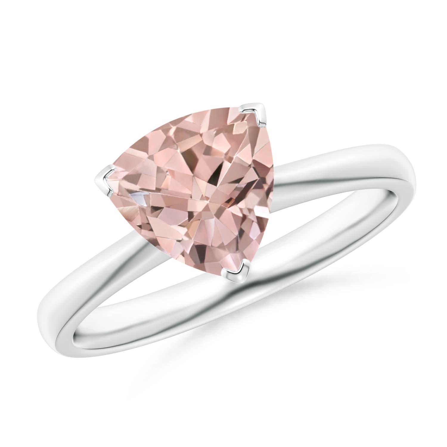 AA - Morganite / 1.35 CT / 14 KT White Gold