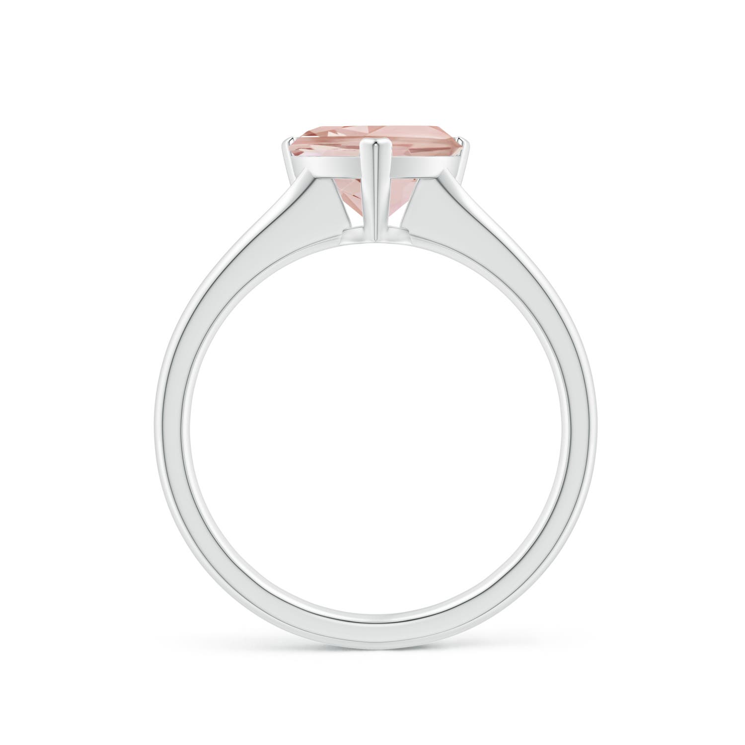 AA - Morganite / 1.35 CT / 14 KT White Gold