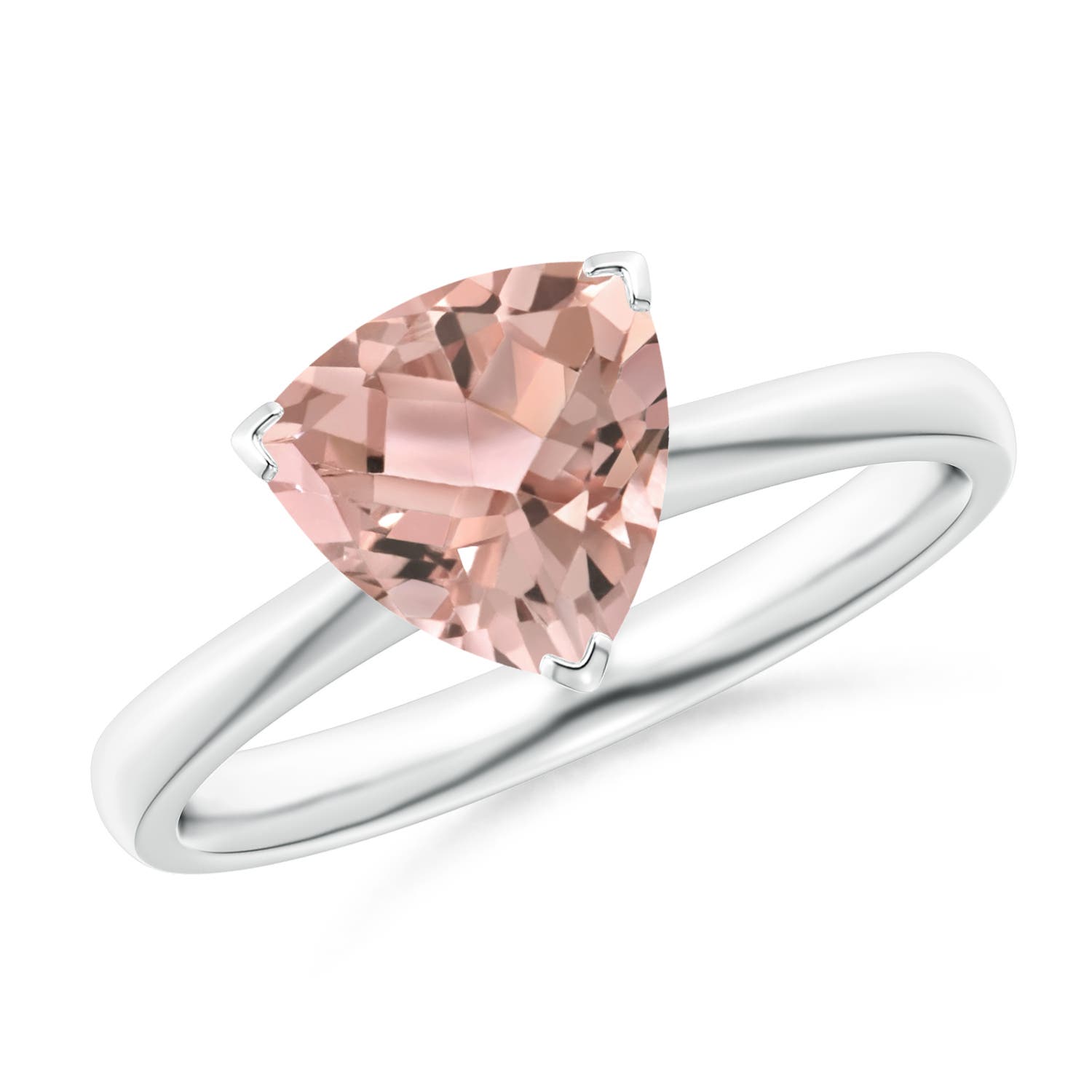 AAA - Morganite / 1.35 CT / 14 KT White Gold