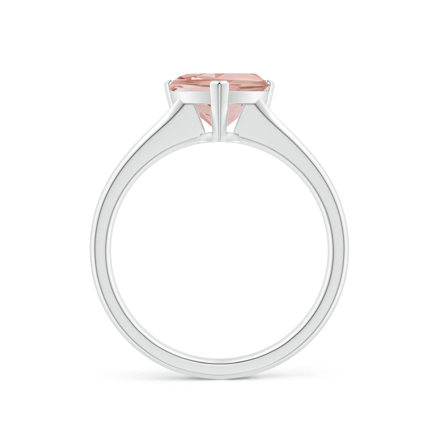 AAA - Morganite / 1.35 CT / 14 KT White Gold