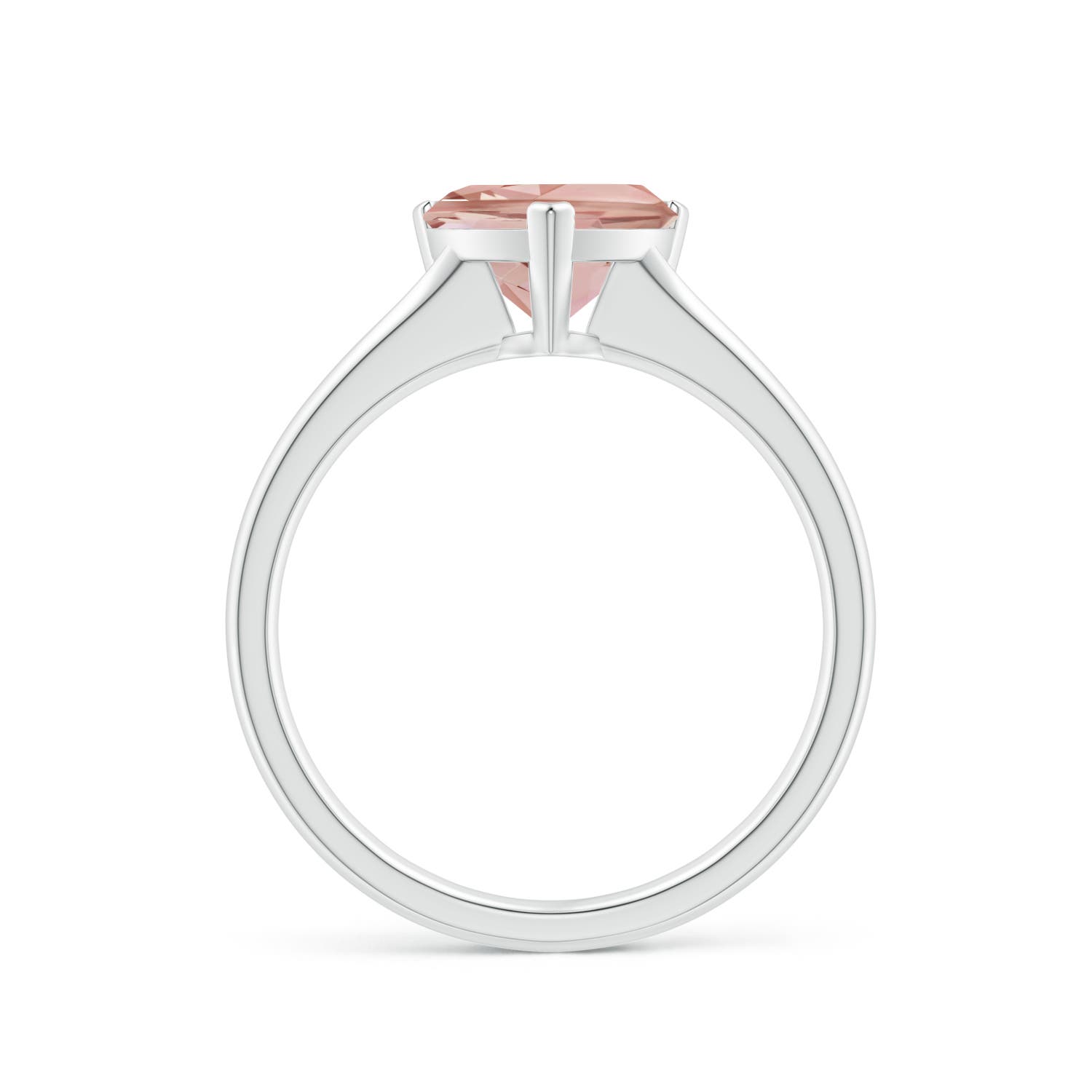 AAAA - Morganite / 1.35 CT / 14 KT White Gold