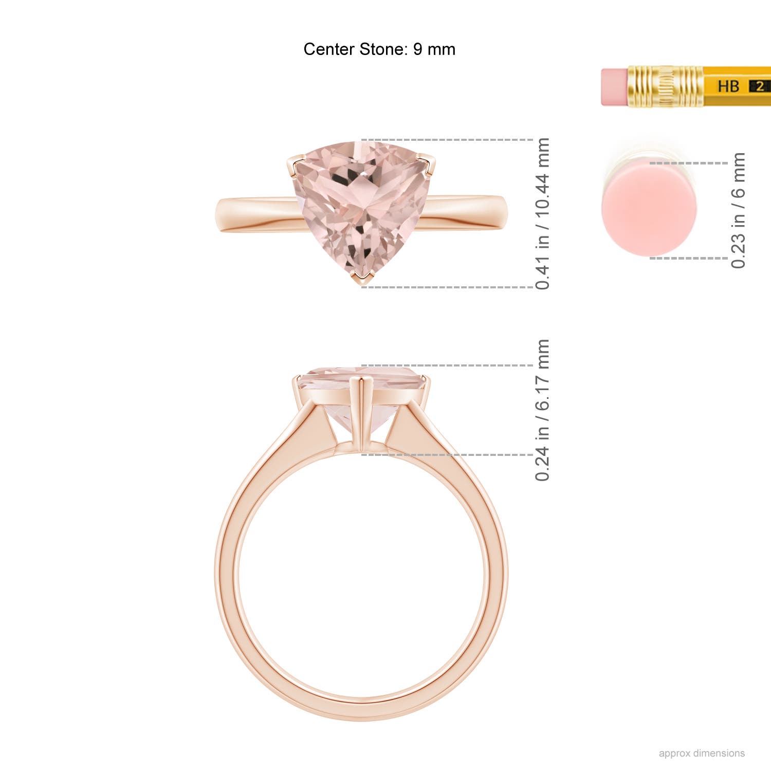 A - Morganite / 1.9 CT / 14 KT Rose Gold