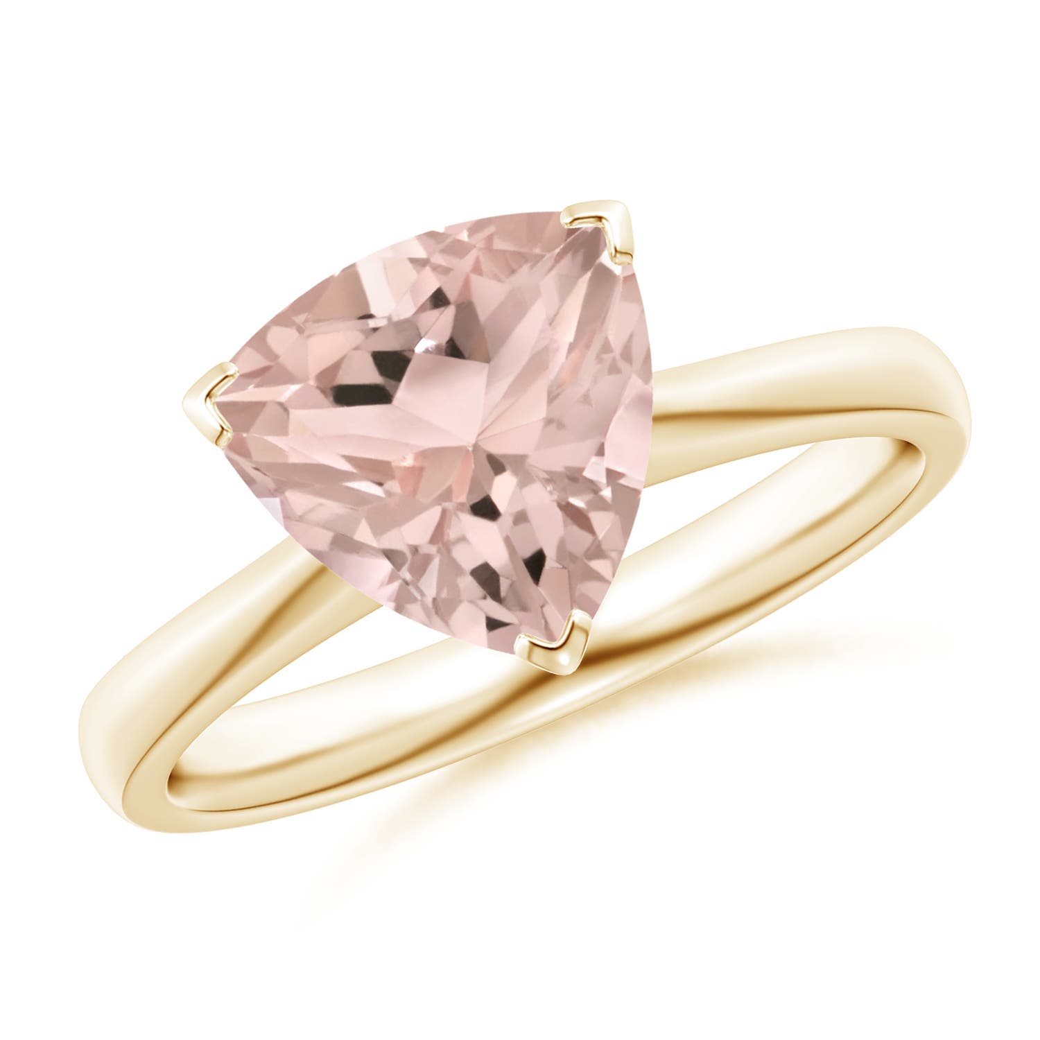 A - Morganite / 1.9 CT / 14 KT Yellow Gold