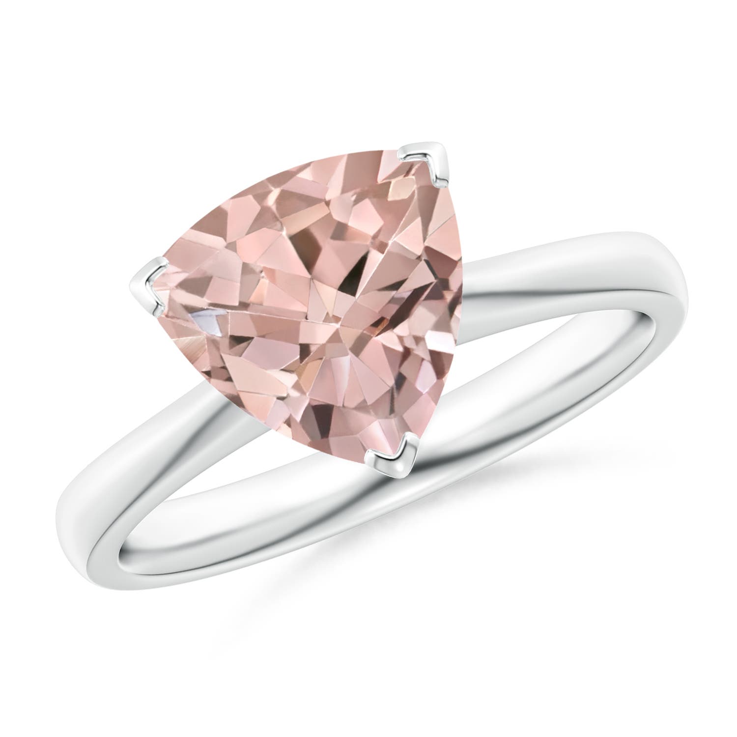 AA - Morganite / 1.9 CT / 14 KT White Gold