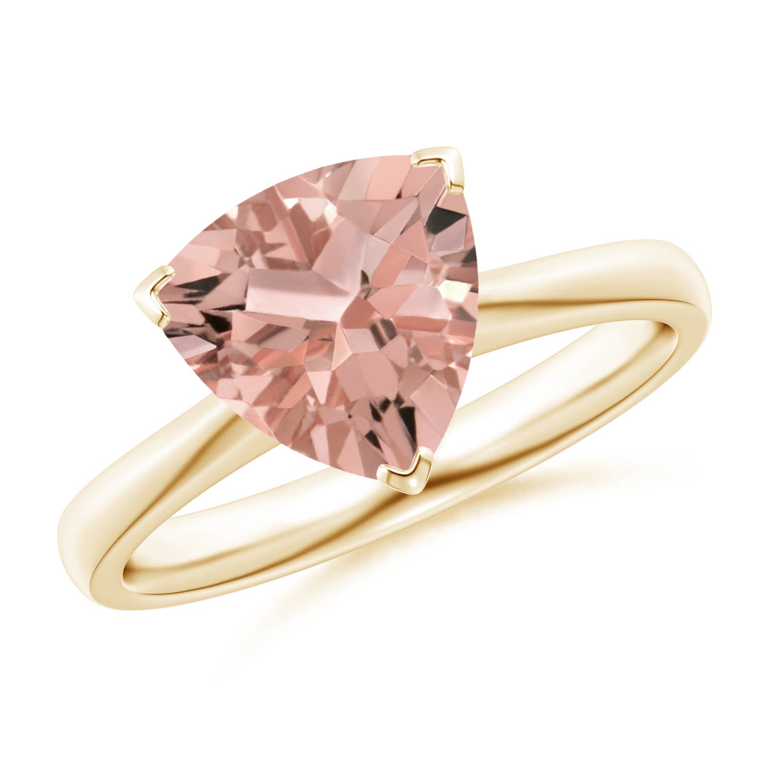 AAAA - Morganite / 1.9 CT / 14 KT Yellow Gold