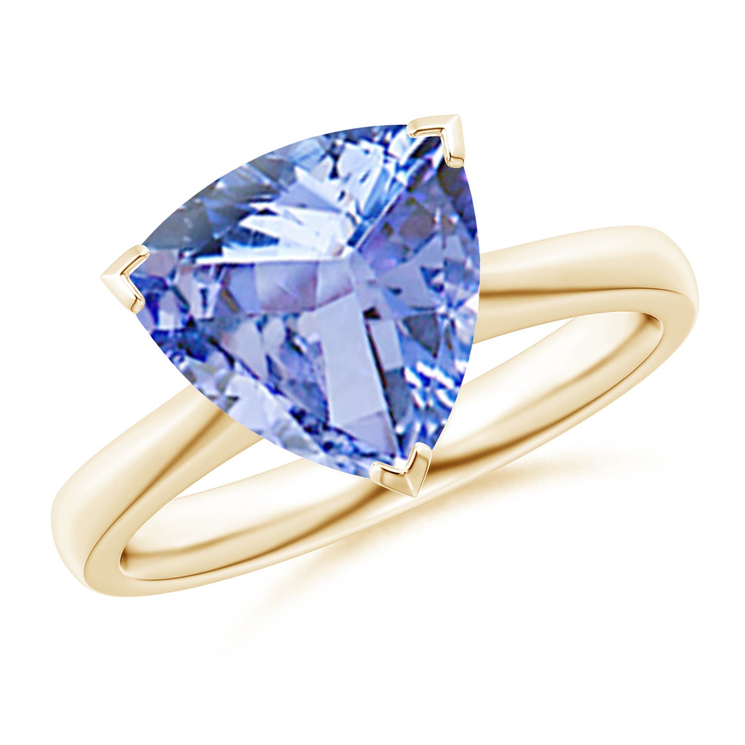 A - Tanzanite / 3 CT / 14 KT Yellow Gold