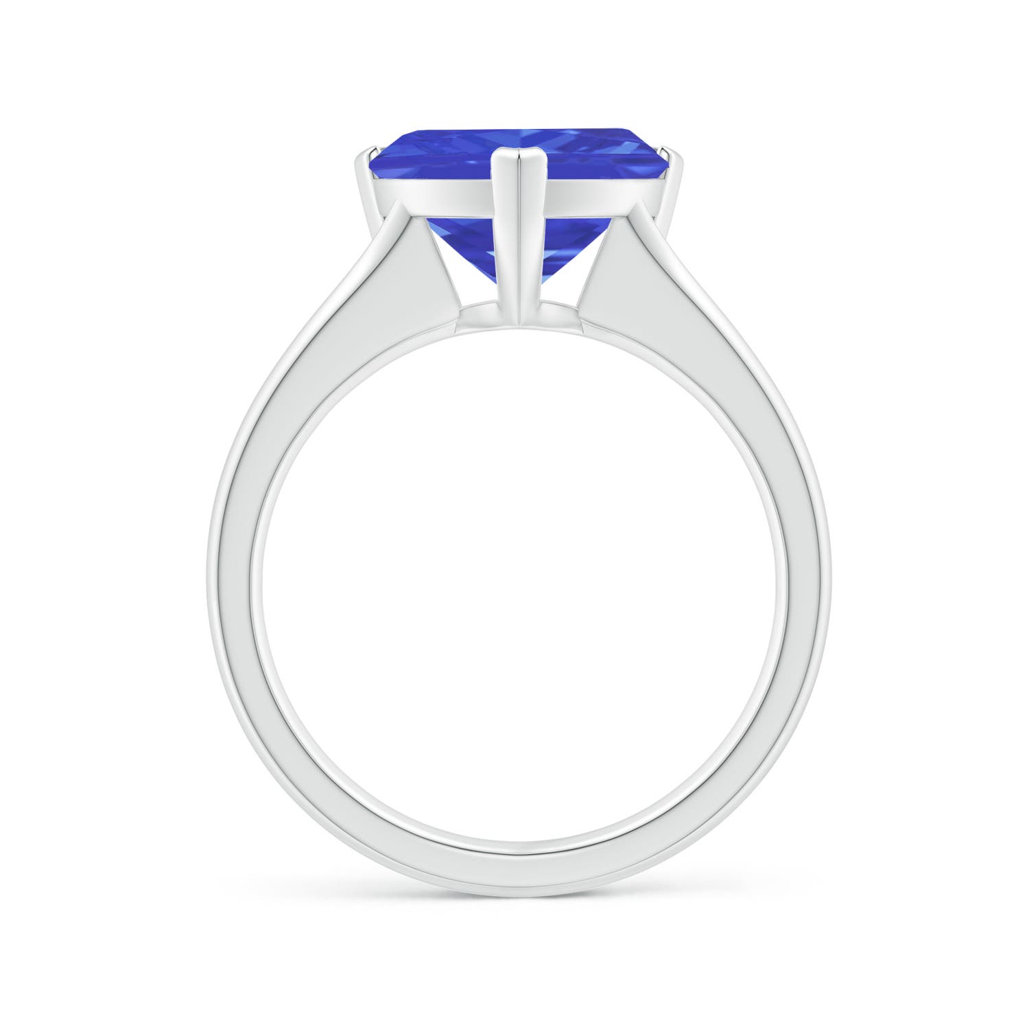 AAA - Tanzanite / 3 CT / 14 KT White Gold