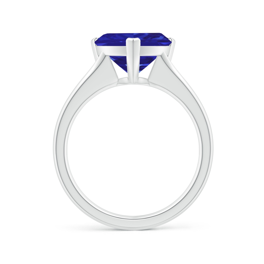 10mm AAAA Trillion Tanzanite Solitaire Engagement Ring in P950 Platinum - side 199