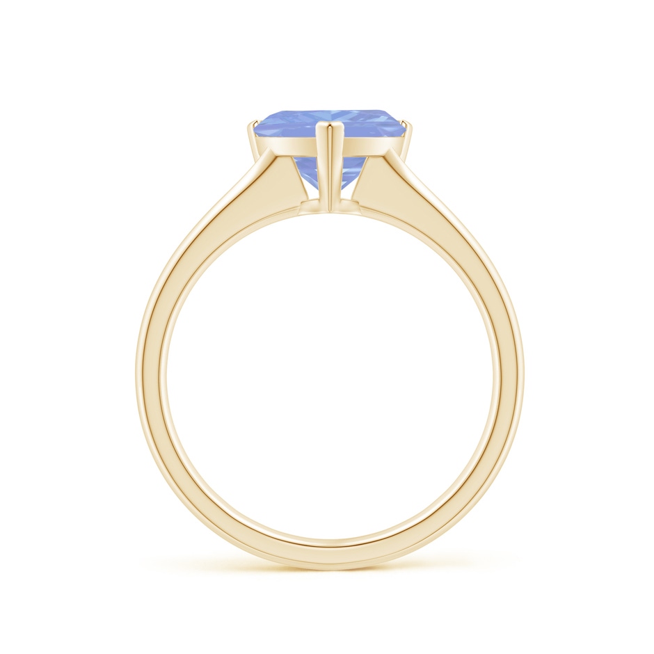 8mm A Trillion Tanzanite Solitaire Engagement Ring in Yellow Gold side 199