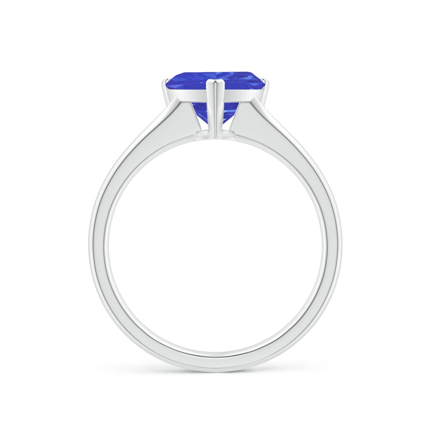 AAA - Tanzanite / 1.8 CT / 14 KT White Gold