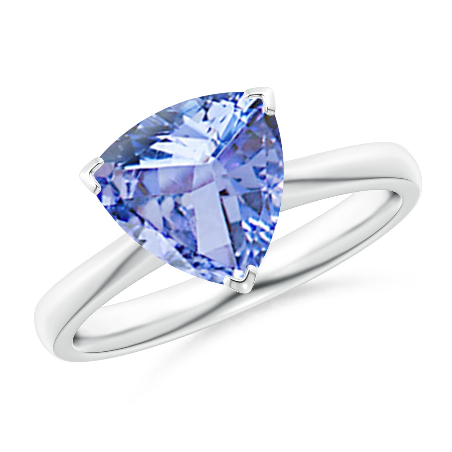 A - Tanzanite / 2.45 CT / 14 KT White Gold