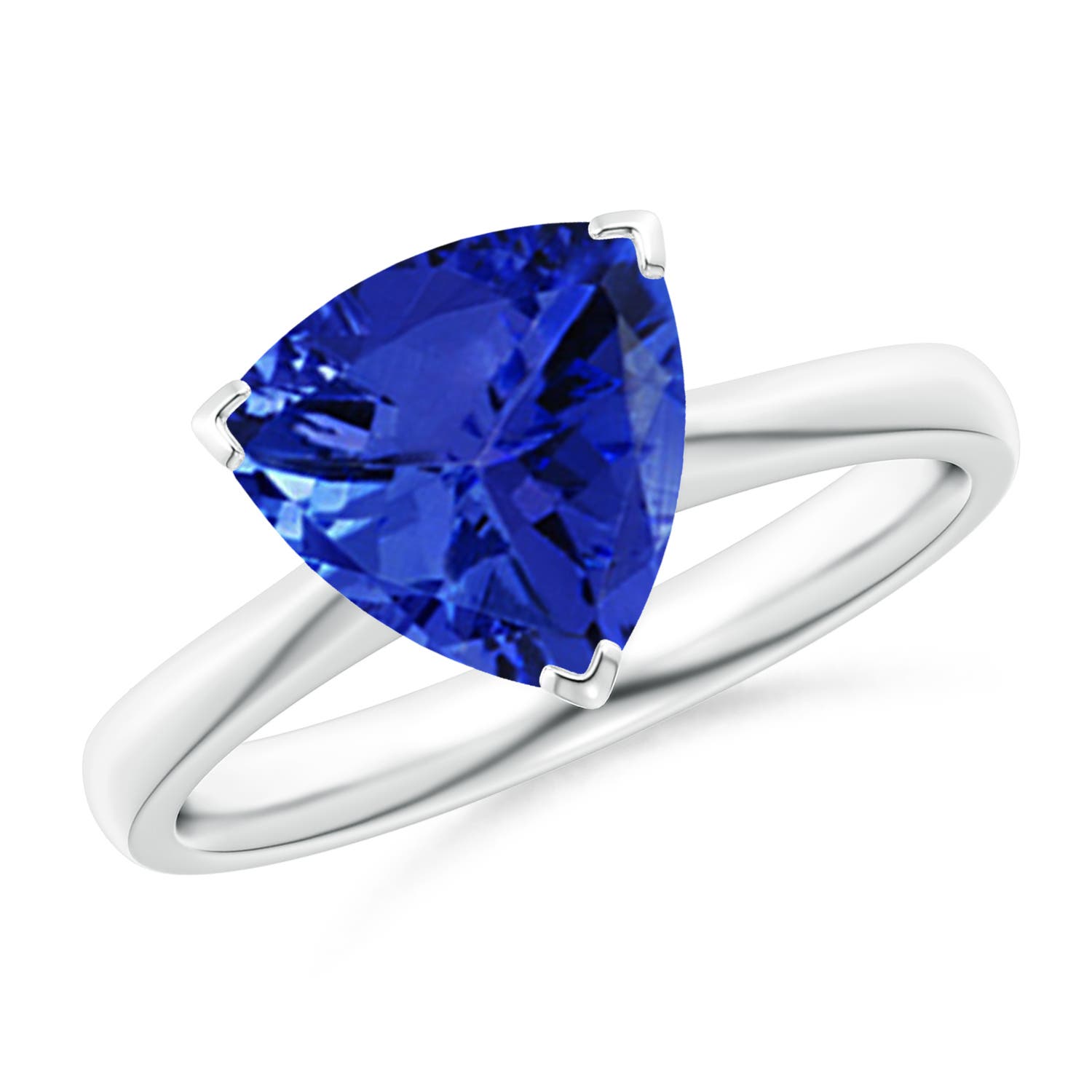 AAA - Tanzanite / 2.45 CT / 14 KT White Gold