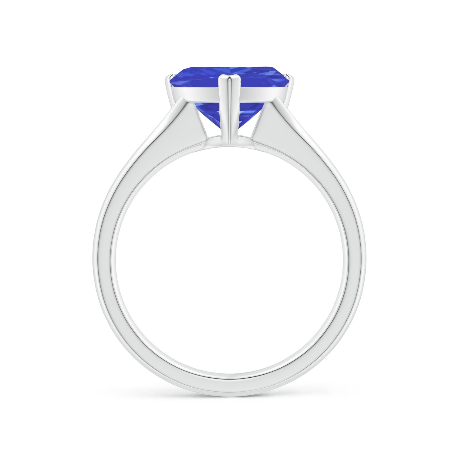 AAA - Tanzanite / 2.45 CT / 14 KT White Gold