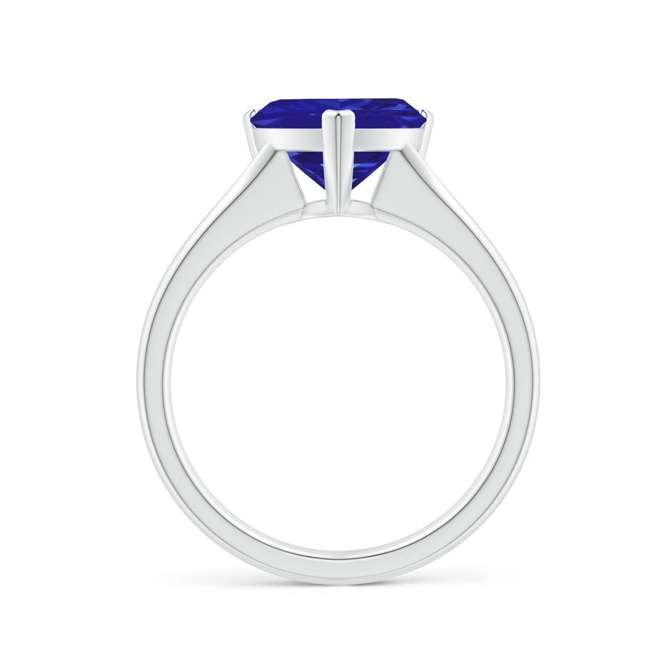 9mm AAAA Trillion Tanzanite Solitaire Engagement Ring in White Gold side 199