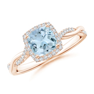 Cushion AA Aquamarine