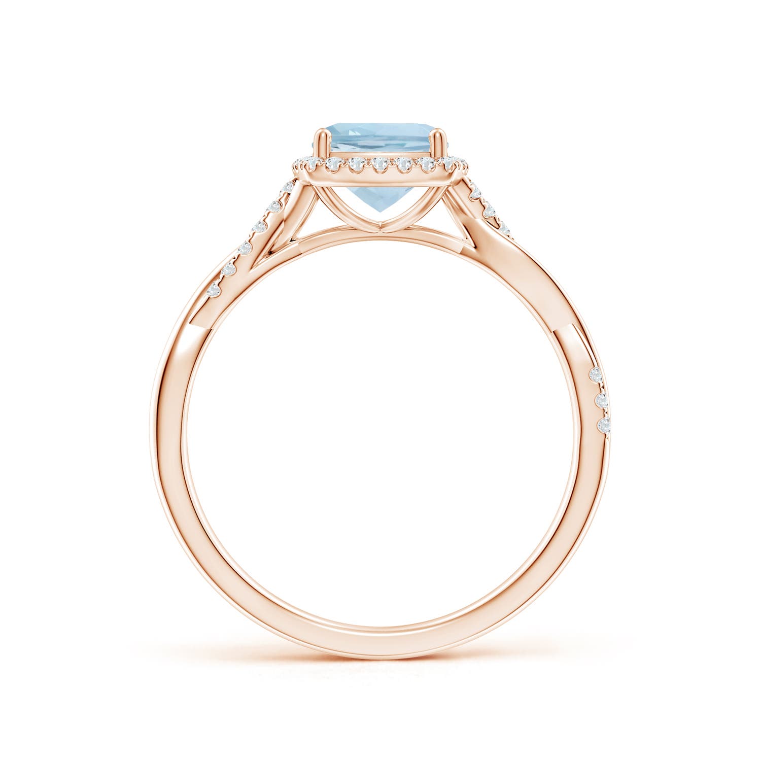 AA - Aquamarine / 1.05 CT / 14 KT Rose Gold