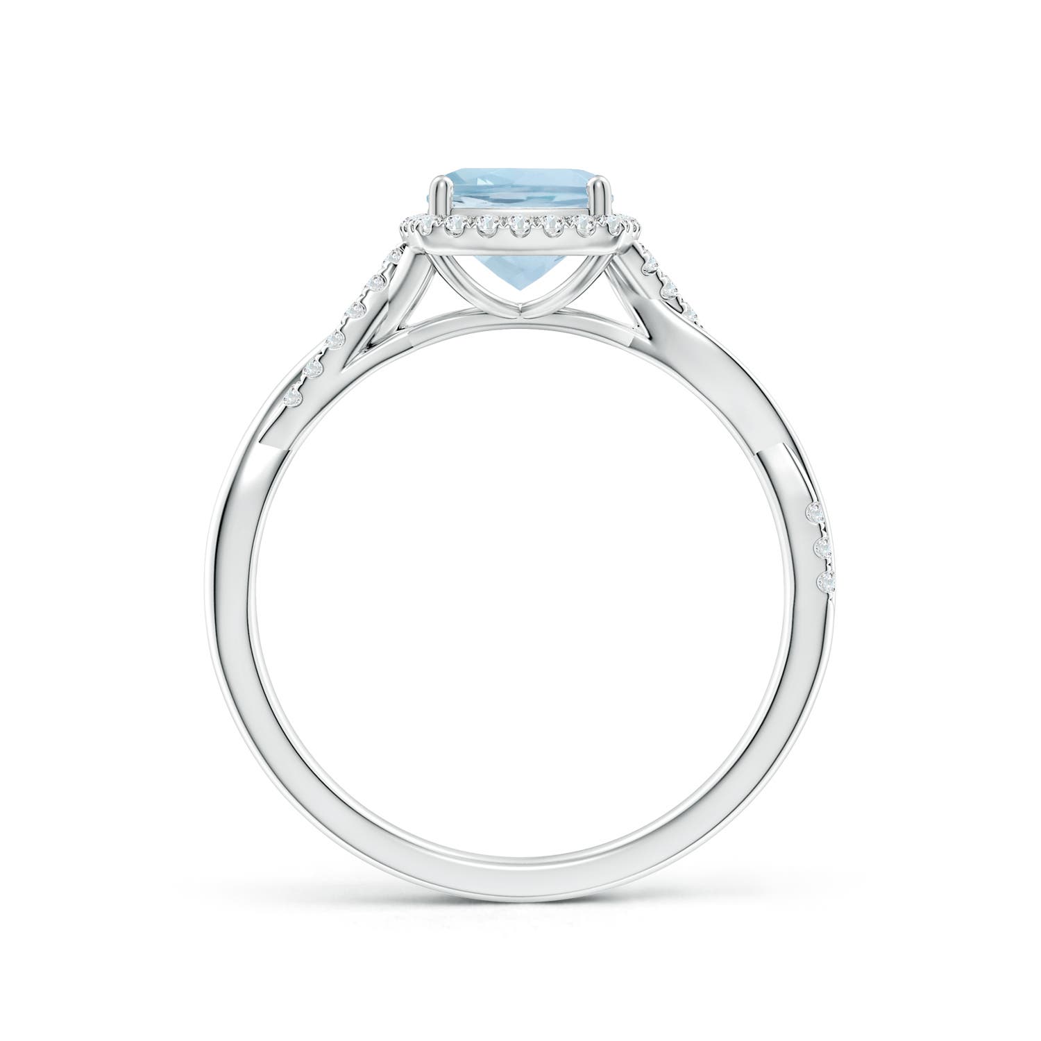 AA - Aquamarine / 1.05 CT / 14 KT White Gold