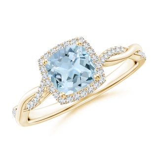 Cushion AA Aquamarine