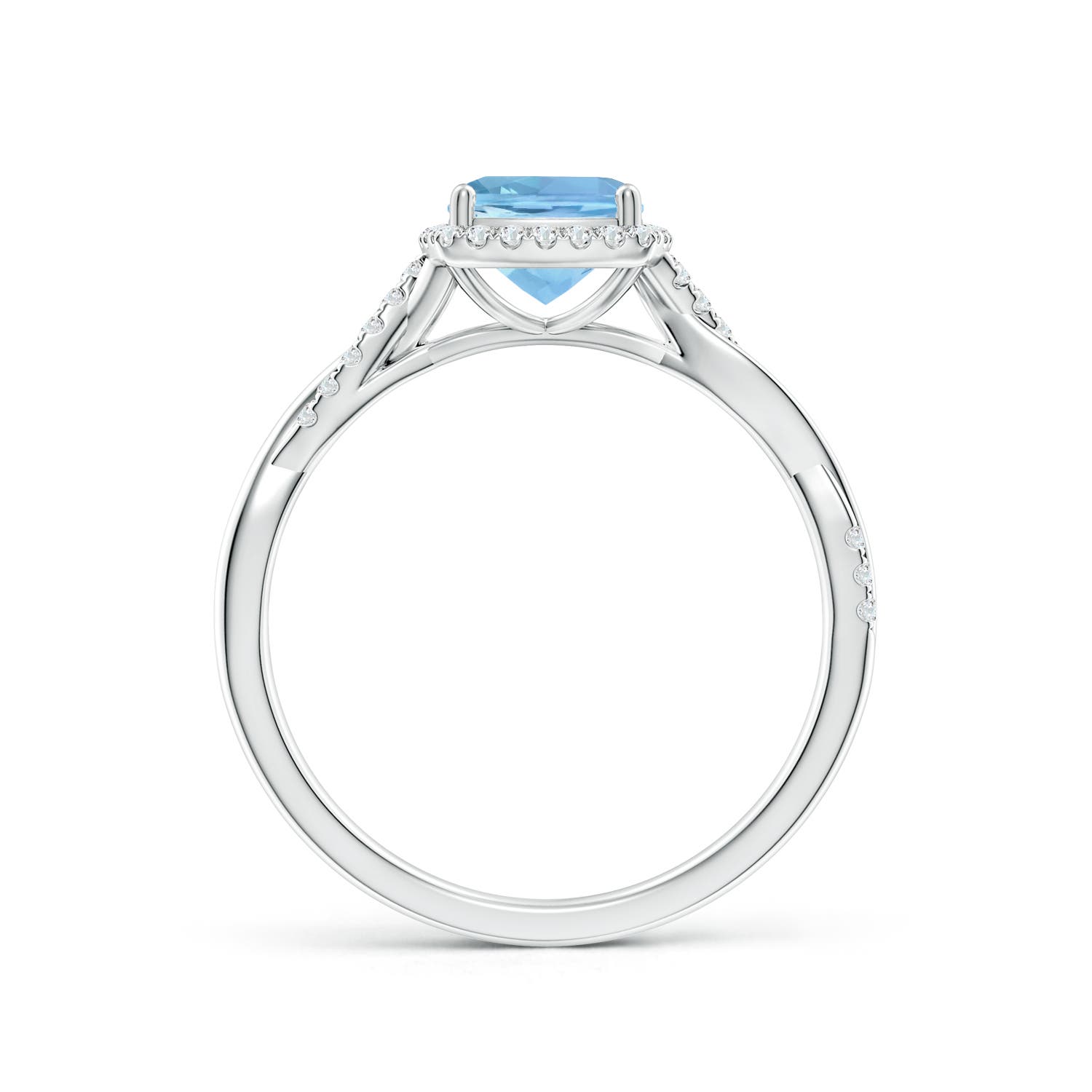 AAAA - Aquamarine / 1.05 CT / 14 KT White Gold