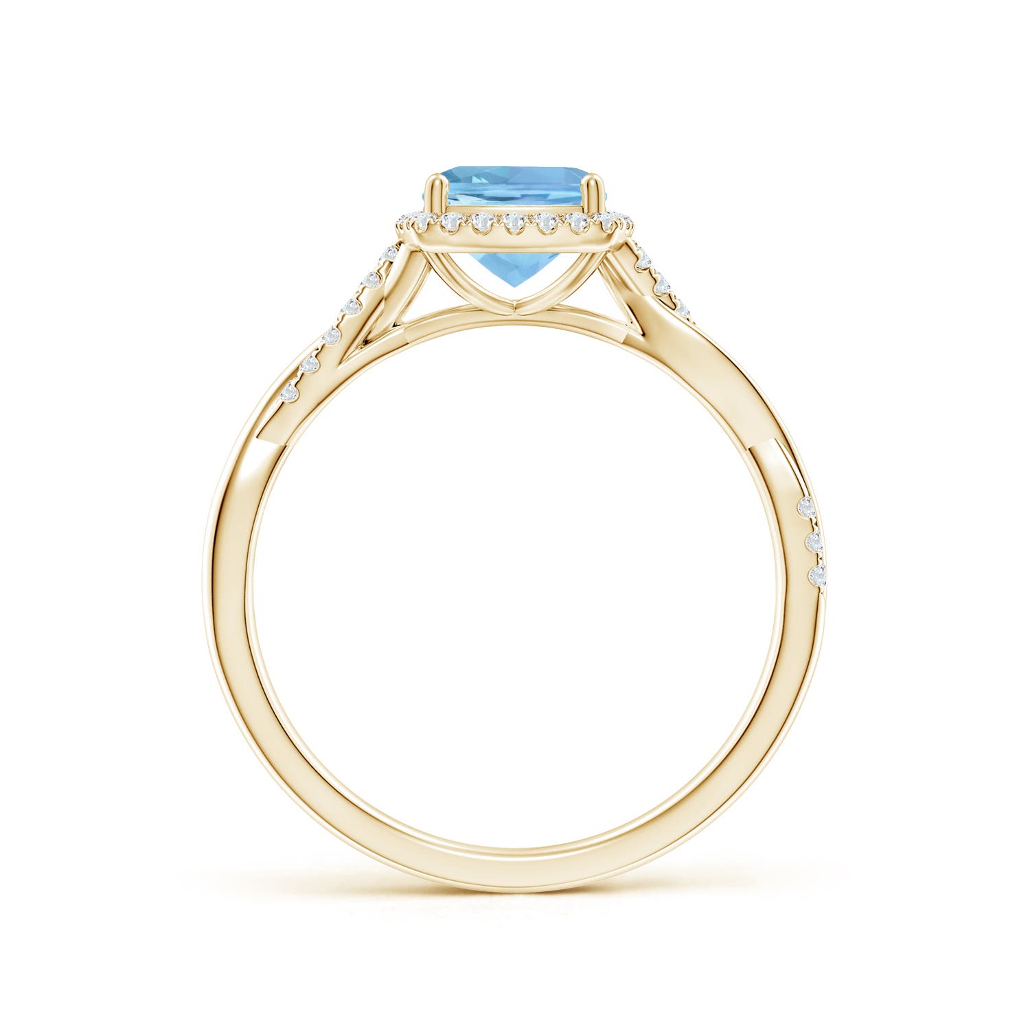 AAAA - Aquamarine / 1.05 CT / 14 KT Yellow Gold