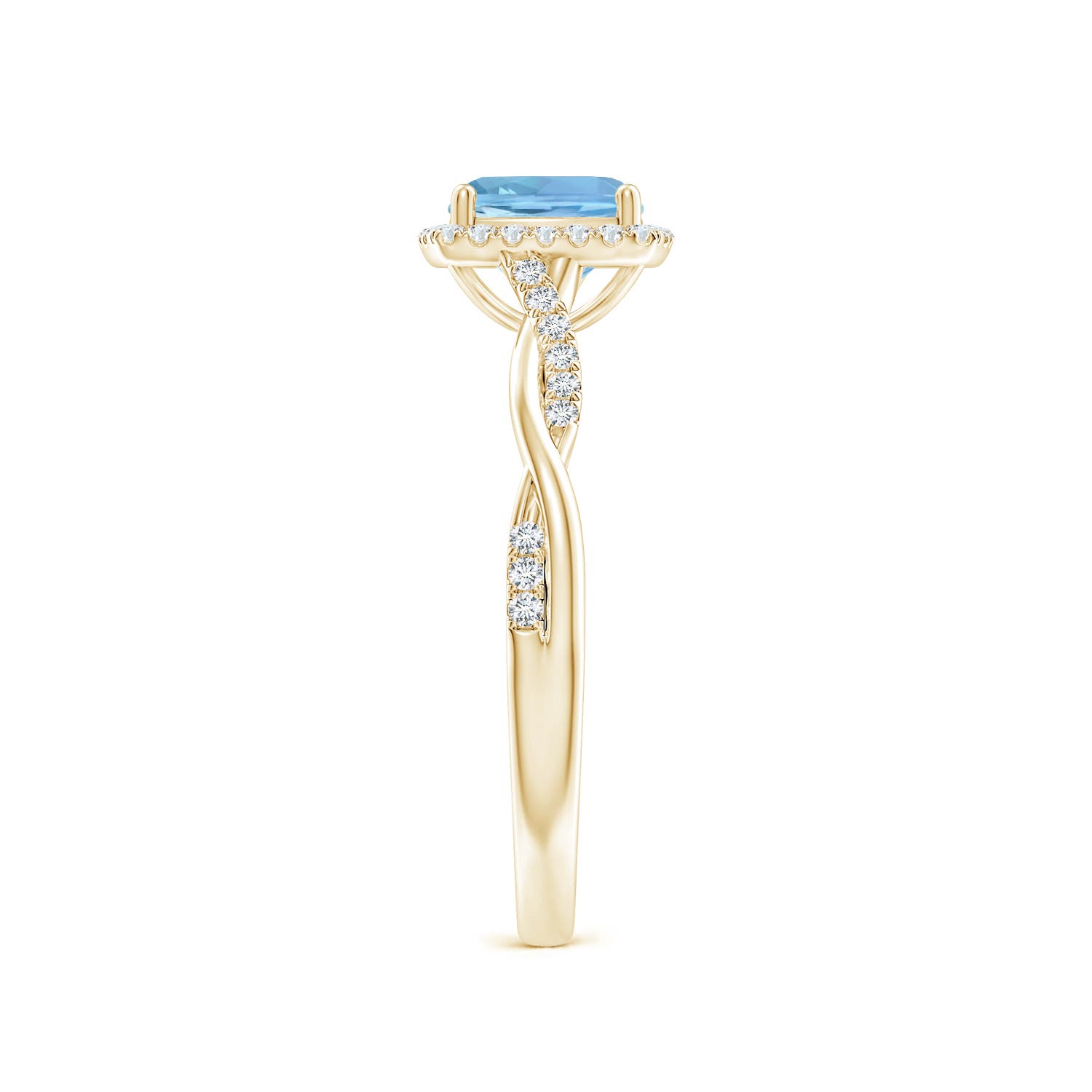 AAAA - Aquamarine / 1.05 CT / 14 KT Yellow Gold