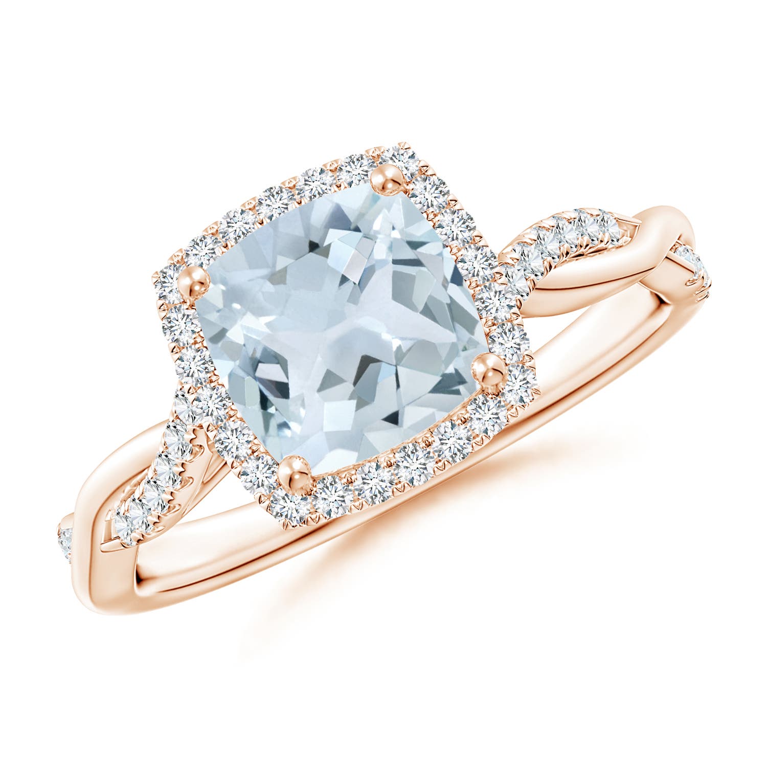 A - Aquamarine / 1.64 CT / 14 KT Rose Gold