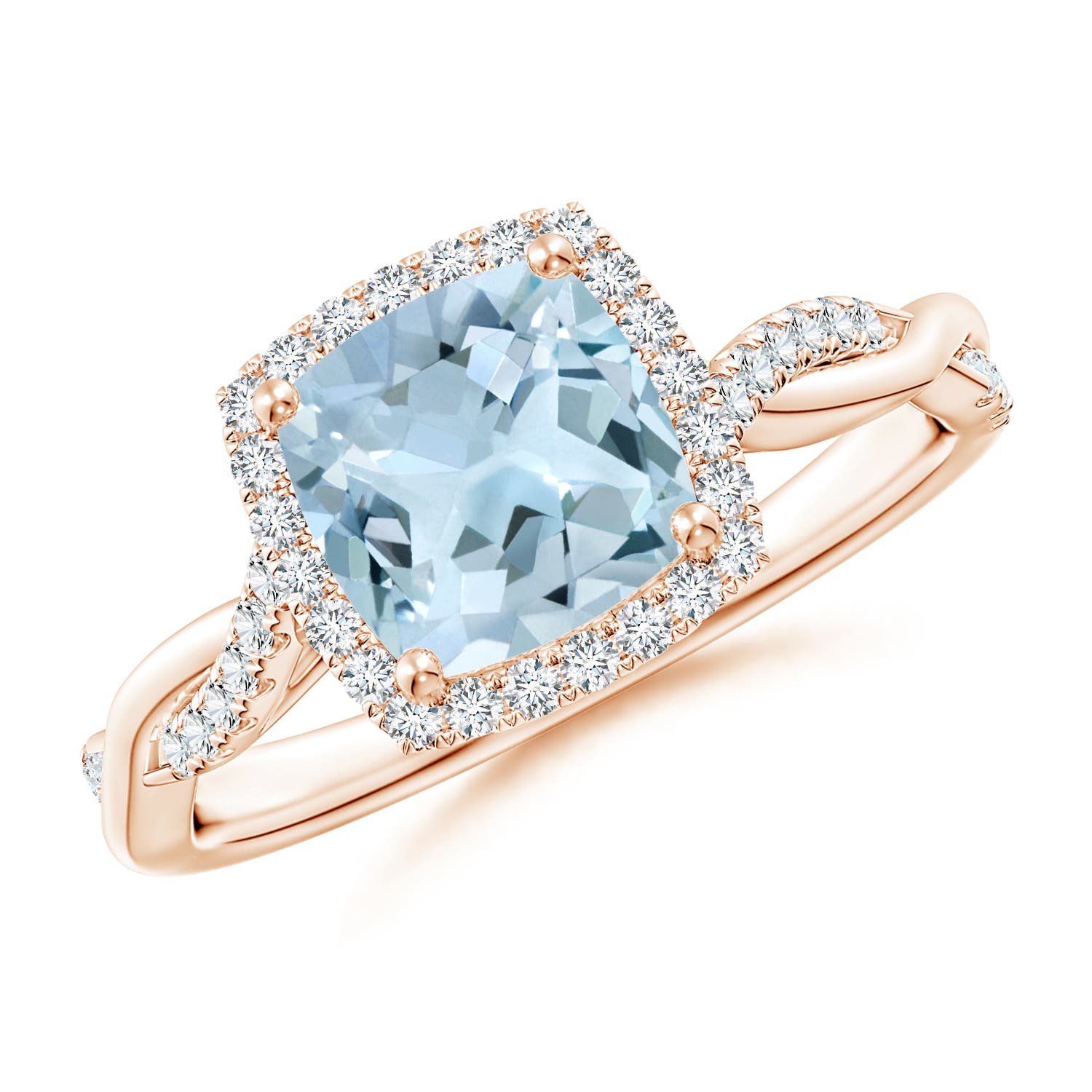 AA - Aquamarine / 1.64 CT / 14 KT Rose Gold