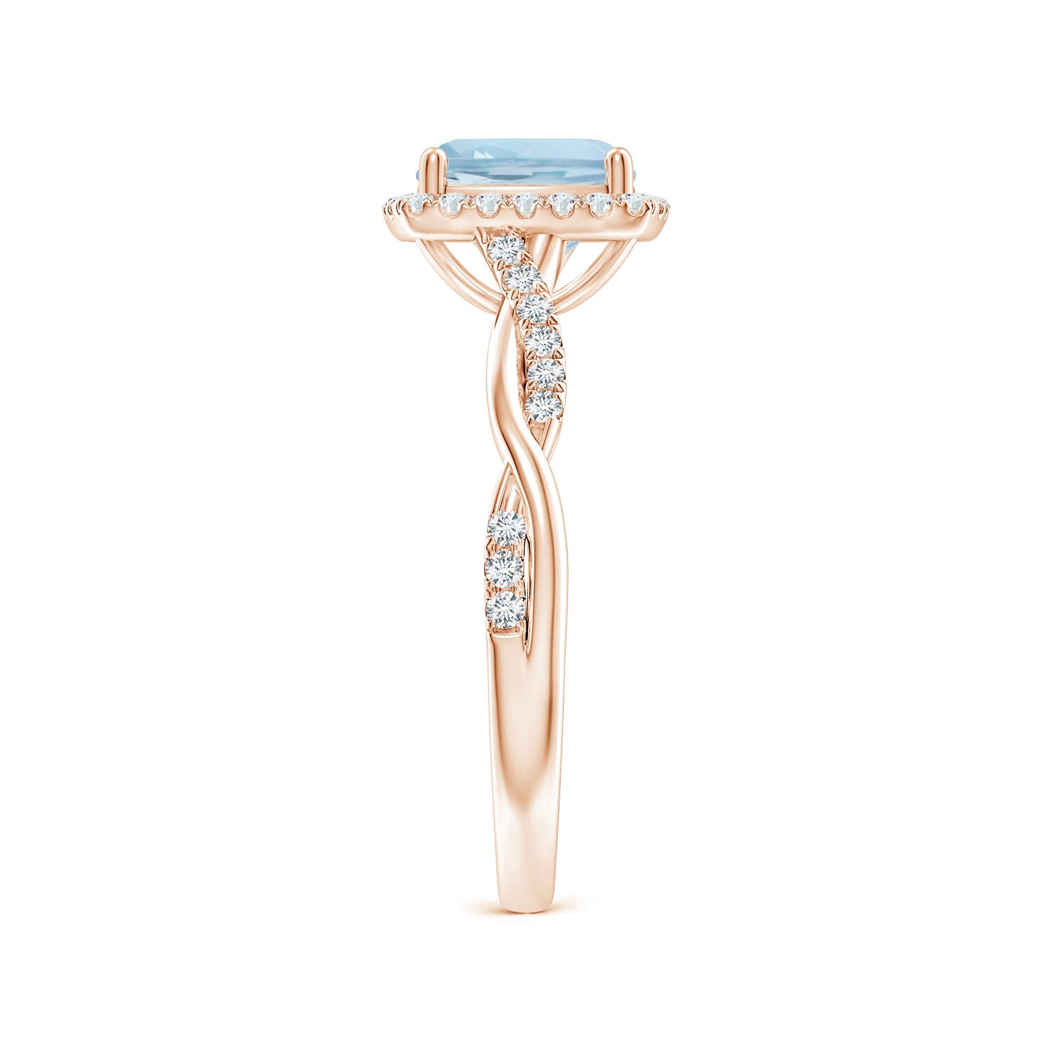 AA - Aquamarine / 1.64 CT / 14 KT Rose Gold