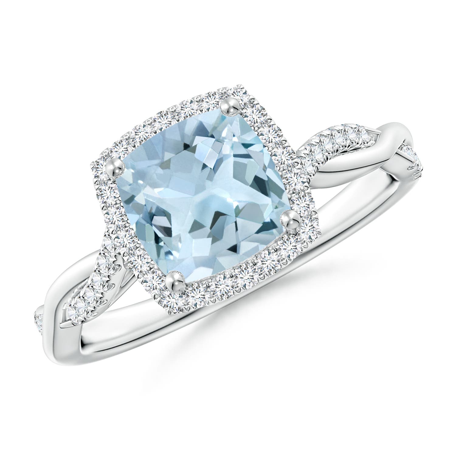 AA - Aquamarine / 1.64 CT / 14 KT White Gold