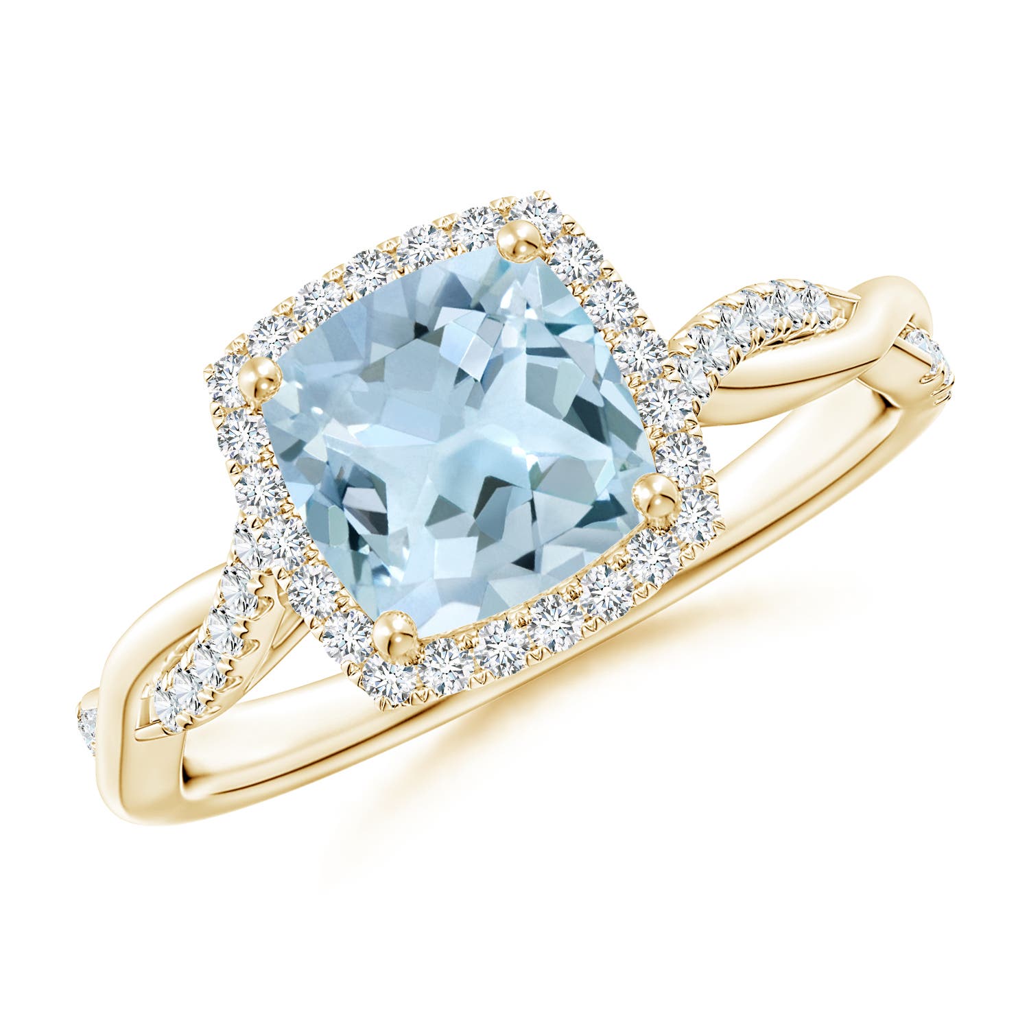 AA - Aquamarine / 1.64 CT / 14 KT Yellow Gold