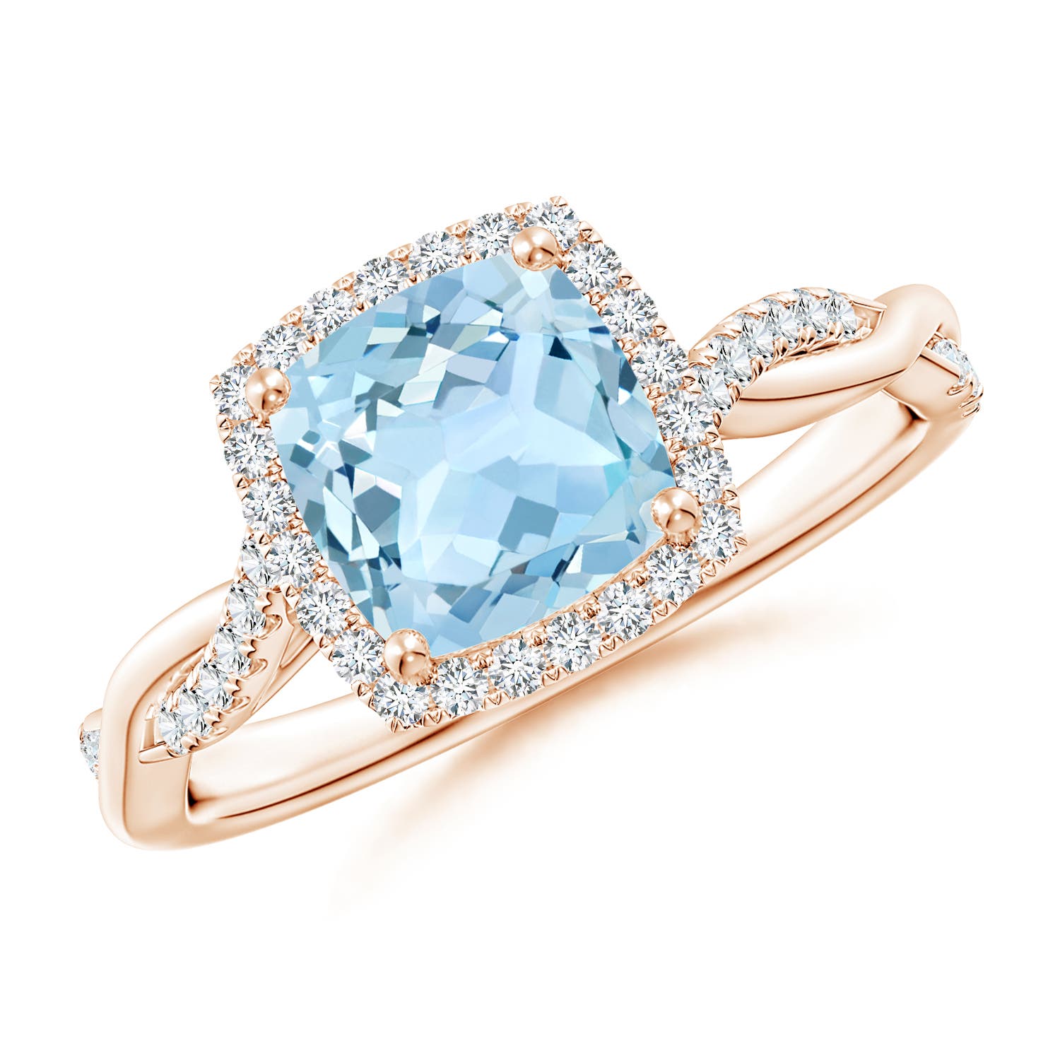 AAA - Aquamarine / 1.64 CT / 14 KT Rose Gold