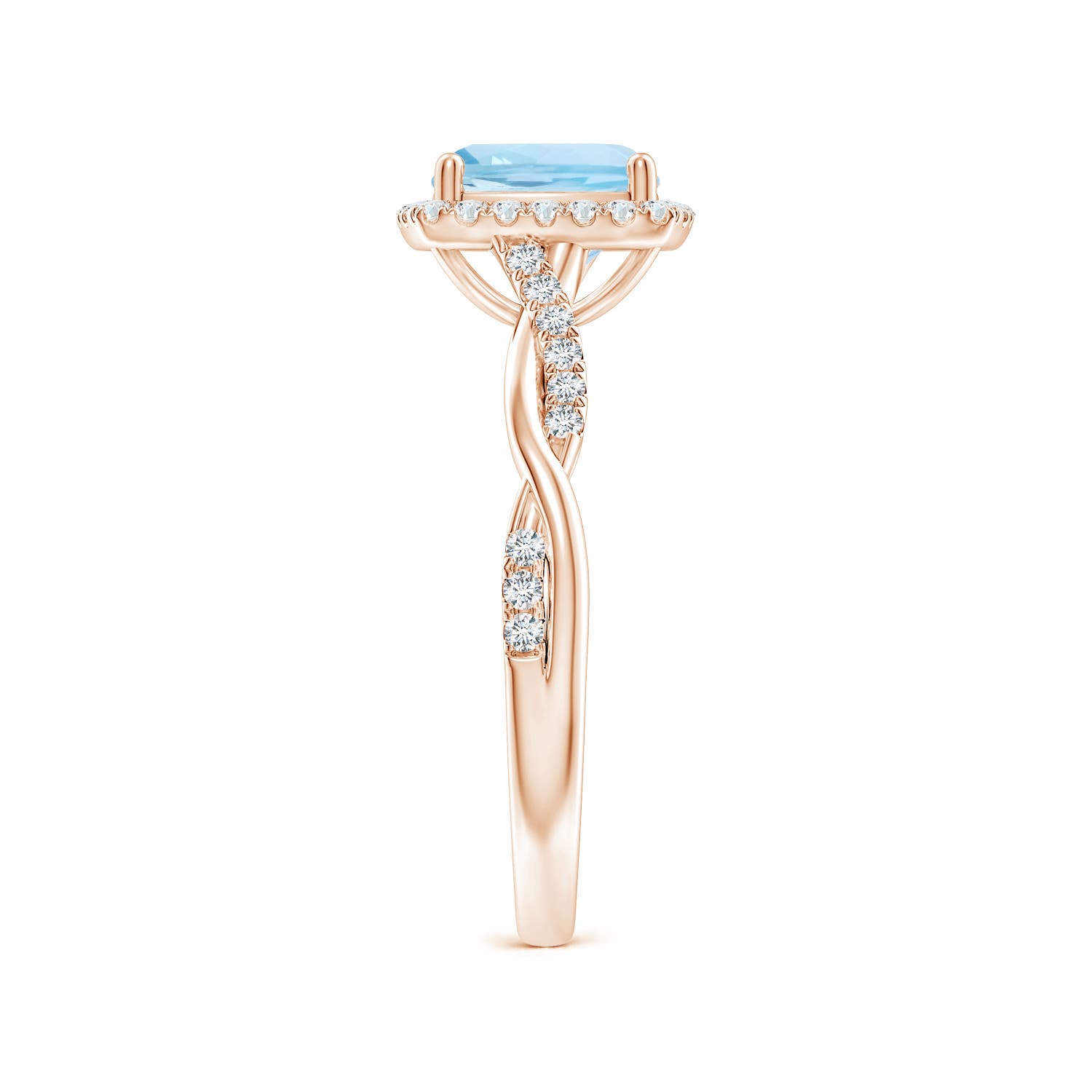 AAA - Aquamarine / 1.64 CT / 14 KT Rose Gold