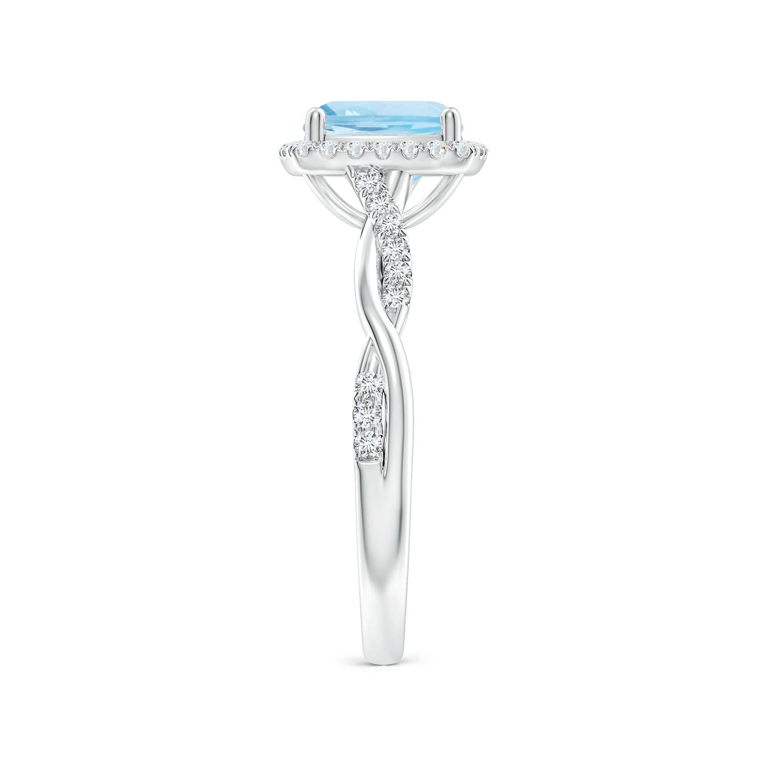 AAA - Aquamarine / 1.64 CT / 14 KT White Gold