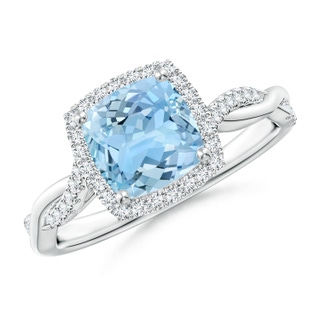 Cushion AAAA Aquamarine