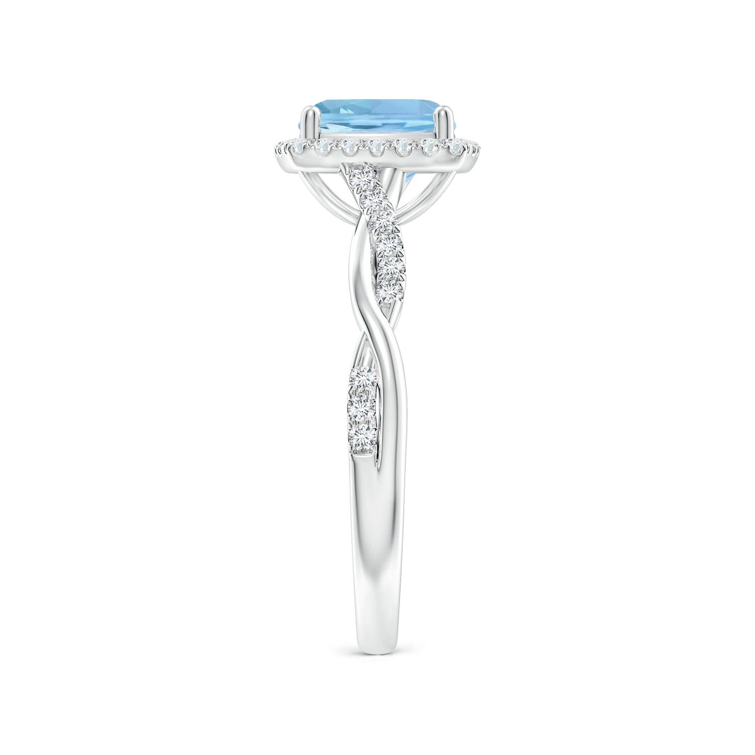 AAAA - Aquamarine / 1.64 CT / 14 KT White Gold